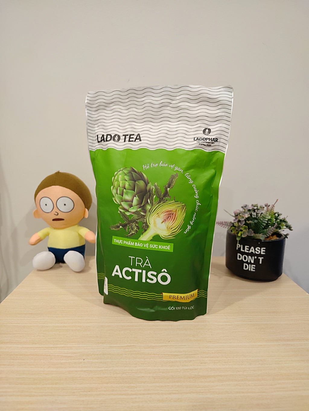 Vietnamese Artichoke Ladophar Herbal Tea – Traditional Da Lat Wellness Tea (100 Tea Bags)