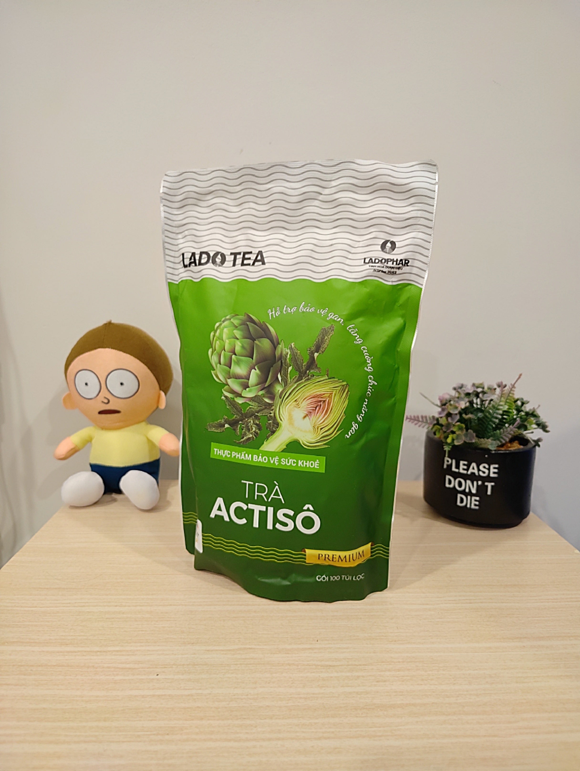 Vietnamese Artichoke Ladophar Herbal Tea – Traditional Da Lat Wellness Tea (100 Tea Bags)